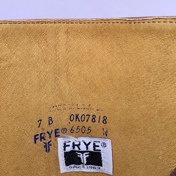 SOLD FRYE Vintage Near-New Campus Tall Knee High Brown Leather Riding Boots 7 - Picture 12 of 15